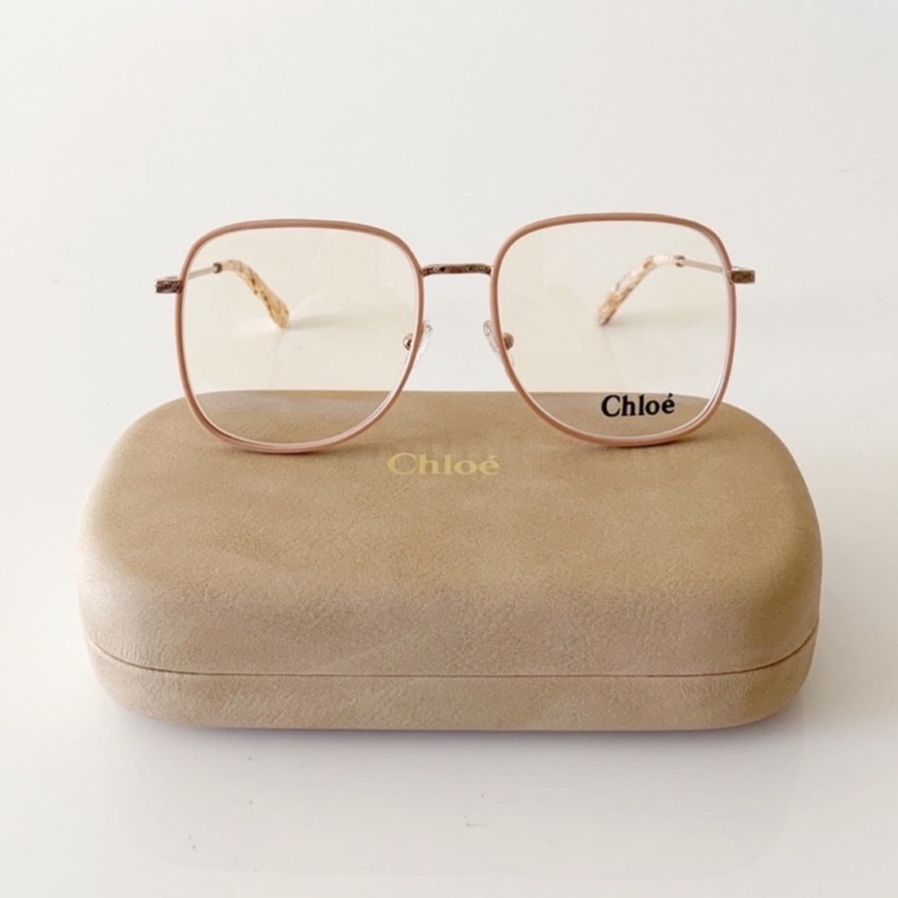 Chloe Pink Square Glasses